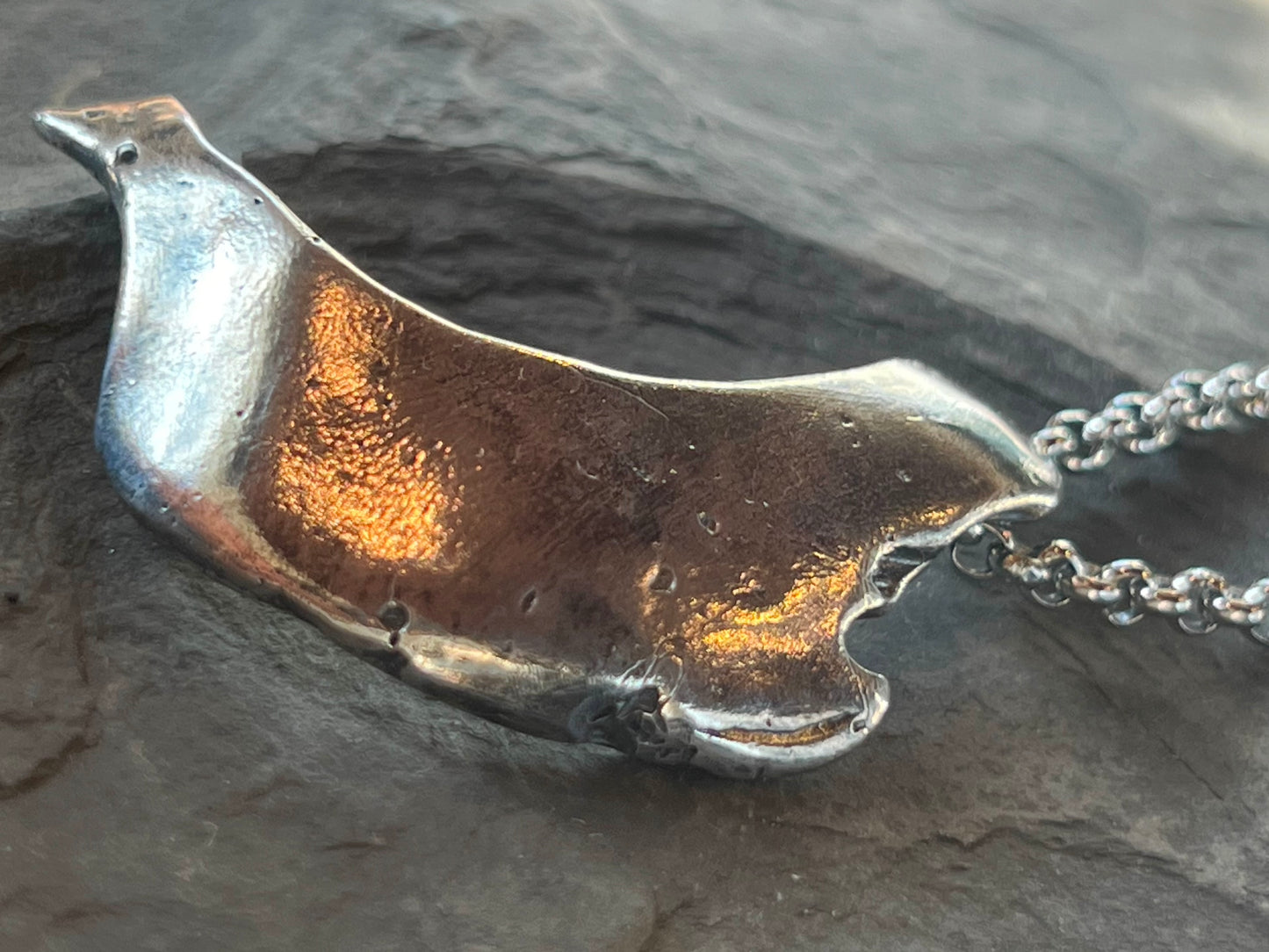 Seafarer Talisman Oxidized Sterling Pendant - Salt Series- Unisex