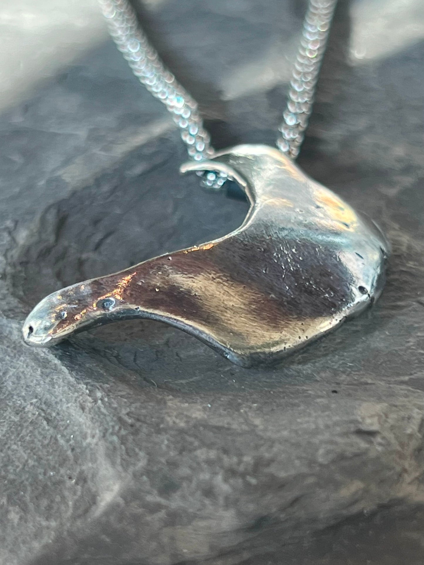 Seafarer Talisman Oxidized Sterling Pendant - Salt Series- Unisex