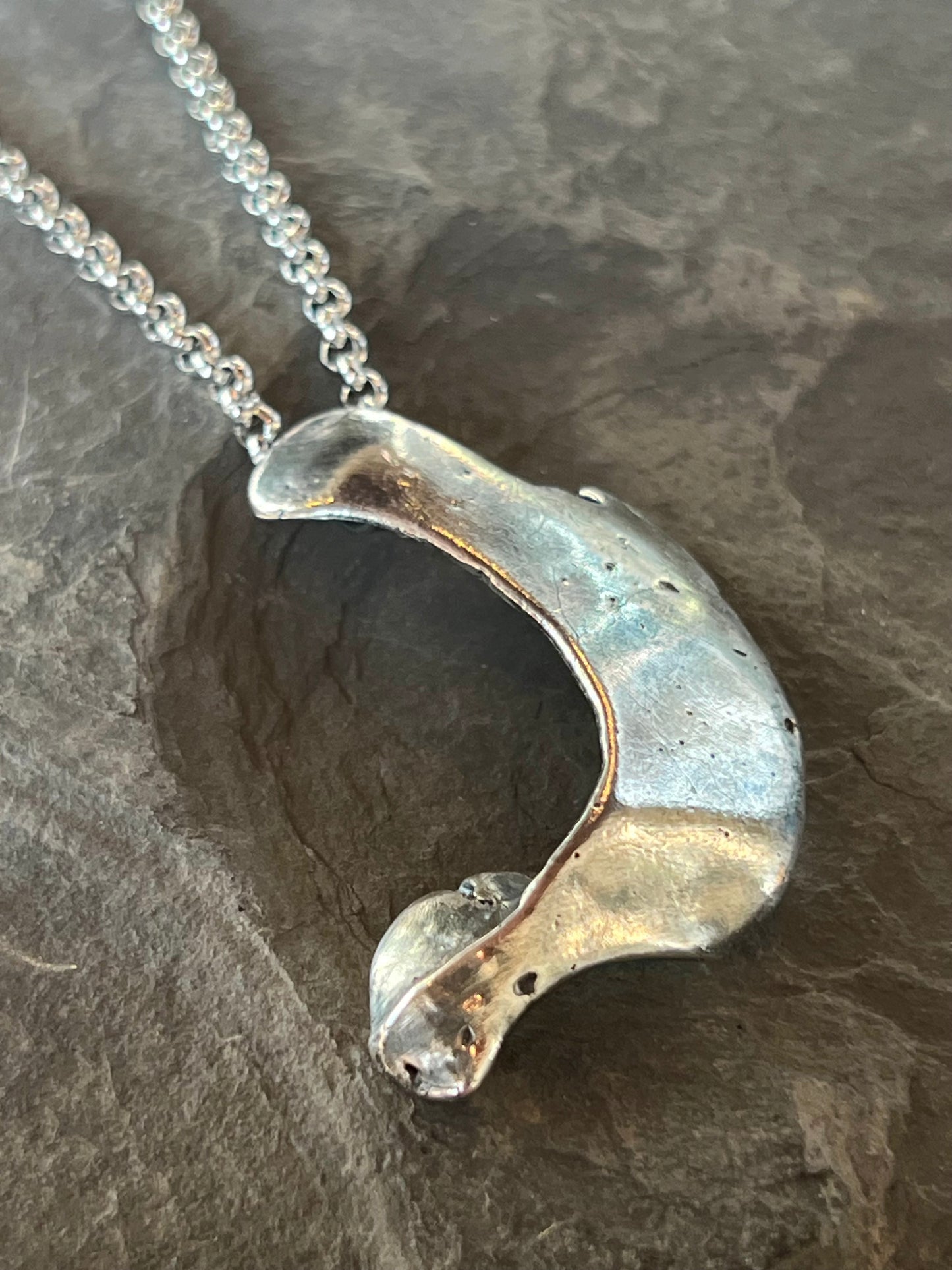 Seafarer Talisman Oxidized Sterling Pendant - Salt Series- Unisex