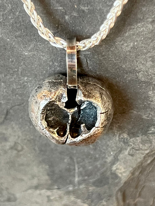 Sterling Hickory Strength Talisman - Unisex Necklace- Cayuga Collection