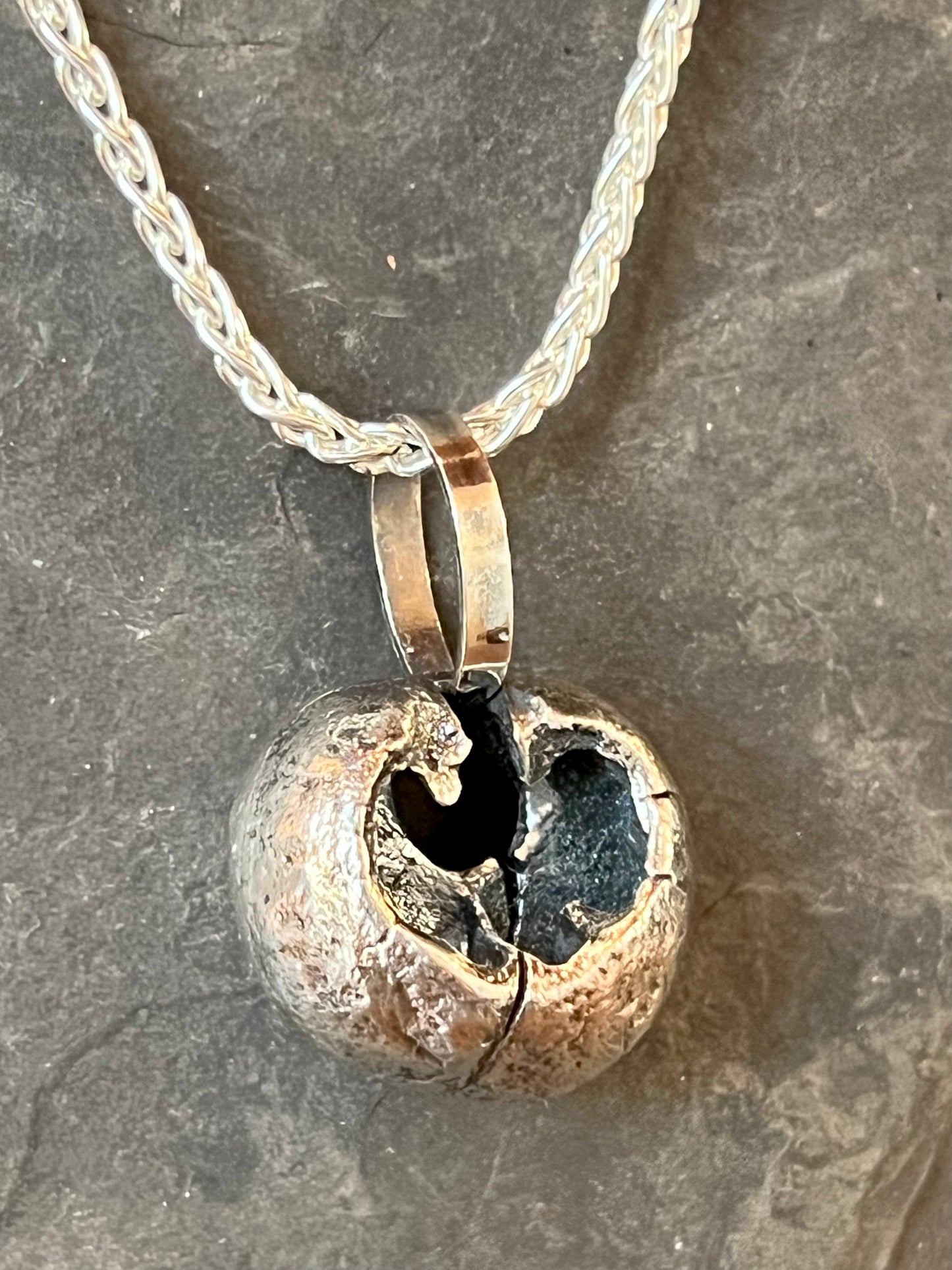 Sterling Hickory Talisman - Unisex Necklace- Cayuga Collection