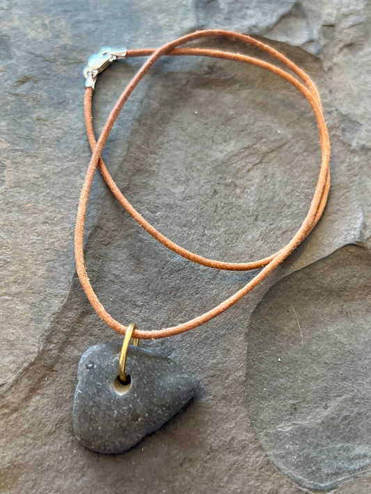 Lucky Stone 14K Pendant - Cayuga Collection Necklace
