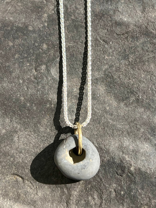Lucky Stone 14K Pendant - Cayuga Collection