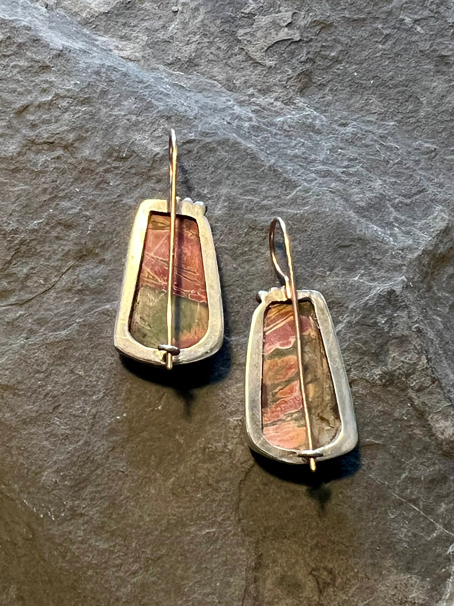 Sunset Jasper Statement Earrings - One of a Kind