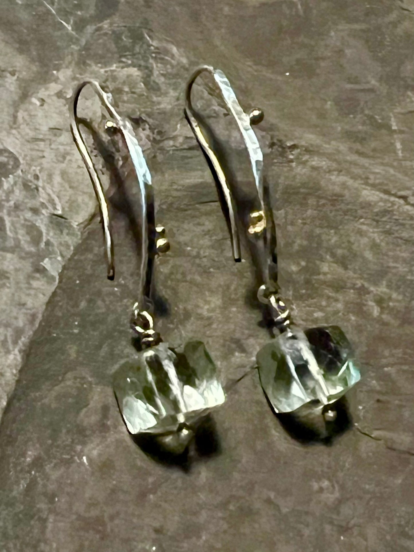 Brook Prehnite Earrings - One of a Kind