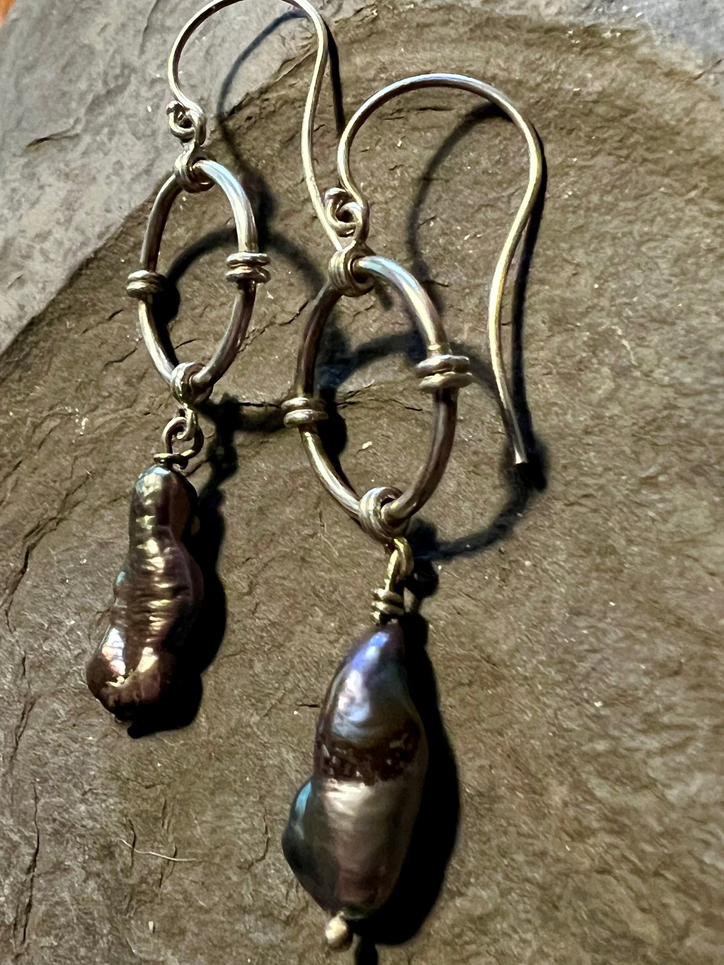 True North Peacock Pearl - One of a Kind Earrings